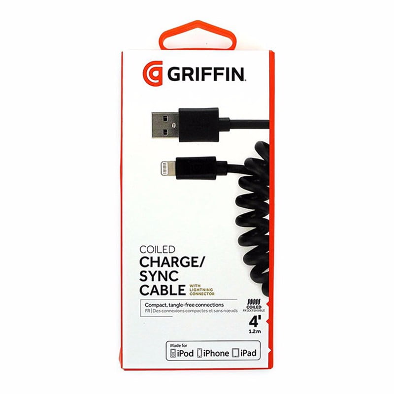 coiled lightning cable