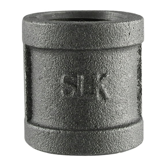 Pipe Fitting, Black Rh Coupling, 1-1/4", B & K, 521-206HN