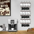 thumbnail image 2 of Sorbus Mug Rack for Wall - Small Rustic Coffee Mug Holder Wall Mount with 21 Hooks, Coffee Cup Display Rack, 6-Tier Metal Mug Organizer for Home, Kitchen & Bar, Coffee Station, Dining Room, 2 of 7