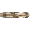 thumbnail image 2 of Chicago Latrobe 190C Cobalt Steel Reduced Shank Drill Bit, Gold Oxide Finish, Round Shank, 118 Degree Split Point, 49/64" Size CA2, 2 of 3