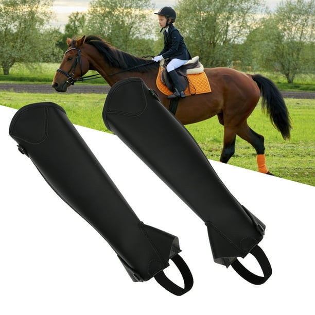 Polainas para montar a caballo, polainas de cuero PU de súper