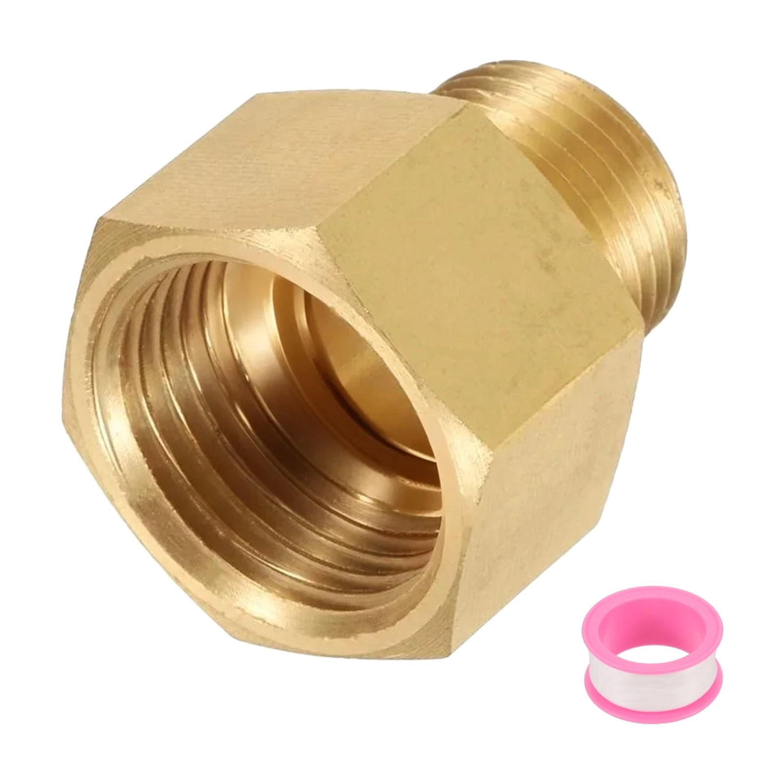 GASHER 5PCS Extension Brass Pipe Fitting, 1/2\" Female To 1/2\" Male Pipe Hex Bushing Adapter Converter Adapter, 30mm/40mm/50mm/70mm/100mm