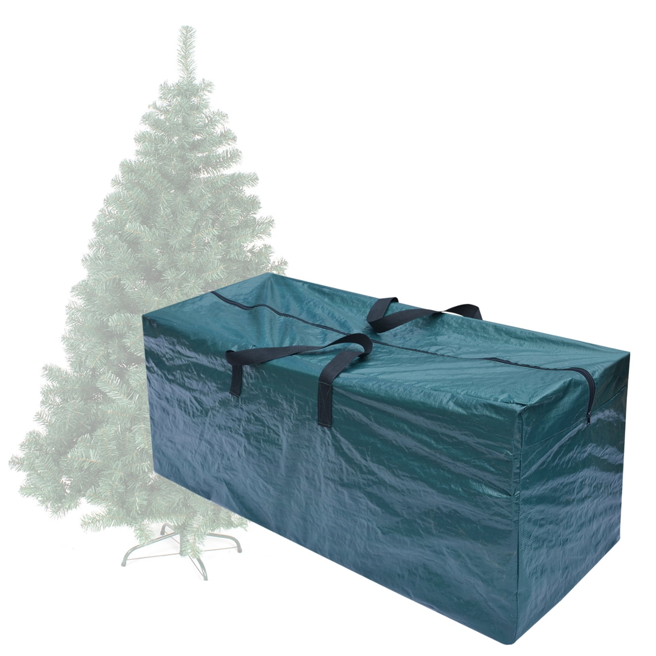 Sunrsie Large Artificial Christmas Tree Storage Bag for Clean Up Holiday Up to 9', Green