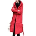 thumbnail image 2 of Wancir Women's Thickened Long Down Jacket Winter Down Coat Hooded Puffer Jacket, 2 of 5