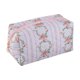 thumbnail image 1 of Bolsa de cosméticos de gran capacidad con estampado floral y doble cremallera. Organizador de maquillaje de viaje para guardar artículos de aseo y material de oficina., 1 of 5