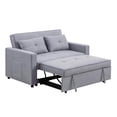 thumbnail image 2 of Home Square 2 Piece Set with Convertible Sleeper Loveseat and Chair in Gray, 2 of 16