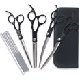 thumbnail image 3 of Color paint split cut pet beauty dog scissors set straight cut teeth scissors bend up and down, 3 of 5