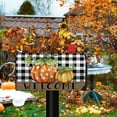 thumbnail image 3 of Welcome Fall Pumpkin Mailbox Cover Magnetic Standard Size 21" x 19", Autumn Buffalo Plaid Check Polka Dot Decorative Post Letter Box Decor, Thanksgiving Farmhouse Garden Yard Outdoor Decoration, 3 of 6