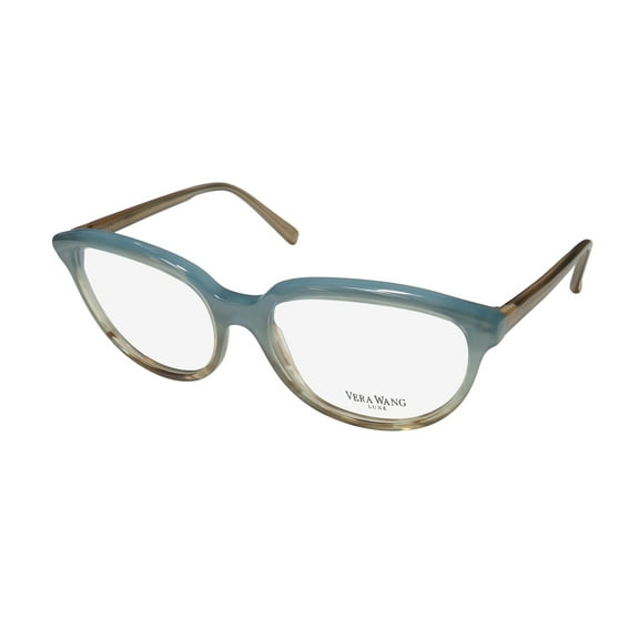 NEW VERA WANG LUXE FABIENNE WOMENS/LADIES OVERSIZED FULL-RIM SKY FRAME DEMO LENSES 56-16-135 EYEGLASSES/EYEGLASS FRAME