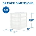 thumbnail image 6 of Open Box Gracious Living 4 Drawer Desktop Countertop Storage w/ Organizer Lid, 6 of 12