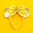 thumbnail image 1 of Disney Navidad Mickey Mouse orejas diadema lentejuelas lazos para el cabello para mujeres Festival diadema princesa niñas accesorios para el cabello fiesta Gao Jinjia LED, 1 of 2
