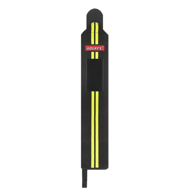 Greeniant Muñequera portátil para levantamiento de pesas, transpirable, para levantamiento de pesas Accesorios para máquinas de ejercicios Amarillo negro Greeniant OD028245-02B