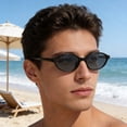 thumbnail image 6 of Vintage Oval Sunglasses Retro 90s Style UV Protection Eyewear for Outdoor & Daily Wear, 6 of 7