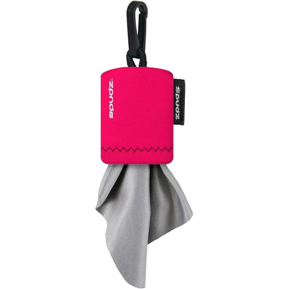 Alpine Innovations Microfiber Cloth Premium Screen Cleaner - SPUDZ 6x6 Hot Pink with Closable Bottom for Glasses, Camera Lens, Electronics, Phone, TV, Tablet