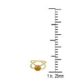 thumbnail image 3 of AoneJewelry 0.85 Carat 6MM Round Citrine and Diamond Ring In 10K Solid Rose, White & Yellow Gold, 3 of 5