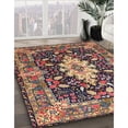 thumbnail image 3 of Ahgly Company Machine Washable Indoor Round Traditional Camel Brown Area Rugs, 4' Round, 3 of 7