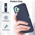 thumbnail image 3 of Asuwish Compatible with Samsung Galaxy A05 Phone Case Hybrid Rugged Shockproof Hard Protective Drop Proof Full Body Heavy Duty Mobile Cell Cover for Ao5 A 05 Women Men Blue, 3 of 8