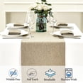 thumbnail image 4 of 108 Inch 14 x 108 Inch Linen Farmhouse Table Runner for Outdoor Weddings and Dinner Parties x 14 x 108 Inch, 4 of 5