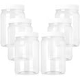 thumbnail image 2 of 16 Pack 17 oz Plastic Jars with Screw on Lids Storage Jars with White Sealing Caps, Wide Mouth, BPA Free, PET Jars Bulk for Home & Kitchen Pantry Organization and Storage, 2 of 5