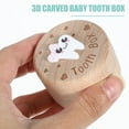 thumbnail image 4 of Raindrops Wooden Tooth Storage Box with Unique Carved Design for Cherished Keepsake Use, 4 of 4