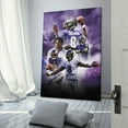 thumbnail image 3 of Lamar Jackson American Football Art Poster Poster Decorative Painting Canvas Wall Art Living Room Posters Bedroom Painting 08x12inch(20x30cm), 3 of 6