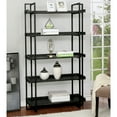 thumbnail image 4 of Furniture of America 15.38" W x 40.5" D x 72" H 5-Shelf Freestanding Shelves, Distressed Black, 4 of 5