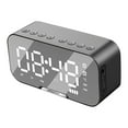 thumbnail image 2 of Giunmcul Holiday Deals LED Mirror Digital Alarm Clock Big Display Table Alarm Clock Wireless Speaker Subwoofer Music Player Support Bluetooth, 2 of 2