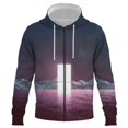 thumbnail image 1 of Hot Selling Zipper Hoodies Creative Sky 3D Printing Hooded Jacket Men's Women's Pullover Pattern Spring And Autumn Jacket Men, 1 of 5