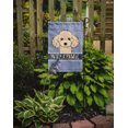 thumbnail image 2 of Carolines Treasures BB1444GF Buff Poodle Welcome Flag Garden Size, 2 of 3
