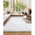 thumbnail image 3 of Jingle bears 9x12 Rug White Fluffy Large Faux Fur Area Rug for Living Room Bedroom Fuzzy Shaggy Rug Rectangle, 3 of 7