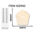 thumbnail image 2 of Unfinished Wood Cupcake Shape - Craft - up to 46" 24" / 1", 2 of 5