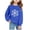 Blue, variant on YUANxueke Girls Vintage Snowflake Print Sweatshirt, Casual Crew Neck Pullover Sweatshirt, Loose Long Sleeve Fall Winter Tops