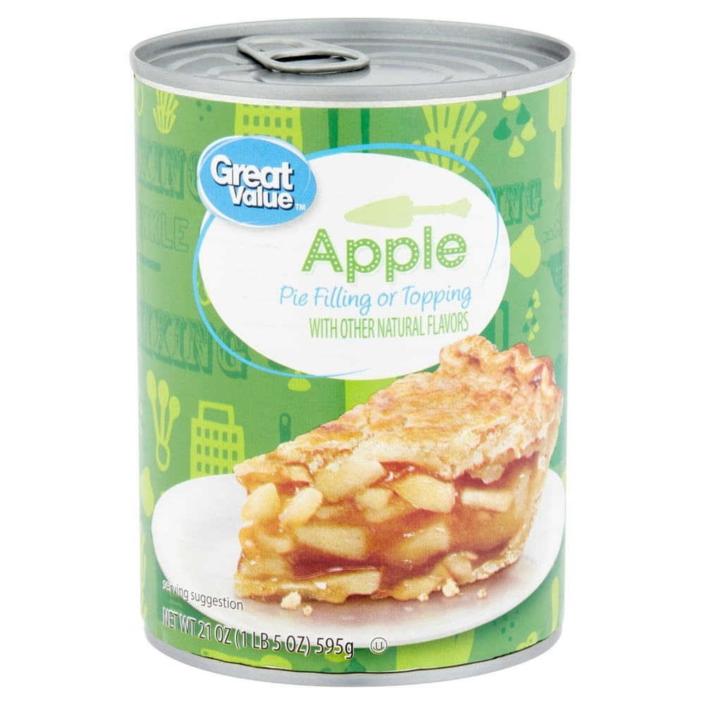 Great Value Apple Pie Filling or Topping, 21 oz