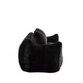 thumbnail image 6 of Miniyam Oversized Faux Fur Bean Bag Sofa Couch with Pillows, Fluffy Foam-Filled 2-Seater Loveseat Lounge Chair, 600 lbs Capacity, Black, 6 of 7