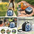 thumbnail image 5 of Yuyamidu Dragon Backpack with Lunch Bag for Girls 10-12 Pink Flower Book Bags and Lunchboxes Set of 4 High School Bookbag with Lunch Box Pencil Bag Water Bottle Bag School Bag for Kids Teen, 5 of 7
