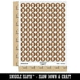 thumbnail image 2 of Letter N Uppercase Cute Typewriter Font 200+ Round Stickers - Brown - Gloss Finish - 0.50" Size, 2 of 3