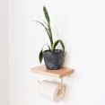 thumbnail image 4 of Phone Shelf Brass Paper Towel Rack Bathroom Non Perforated Toilet Roll Toilet Paper Cell Phone Shelf, 4 of 8