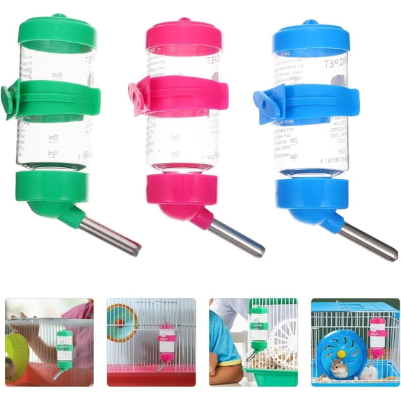 6 Pcs Pet Water Fountain Hanging Hamster Bottle Convenient Chinchilla Supply