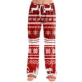 thumbnail image 2 of Fabrcox Christmas Pajama Pants for Women Soft Christmas Tree Graphic Women's Sleep Pants Funny Merry Xmas Fall Winter Cozy Wide Leg Lounge Pants Women, 2 of 5