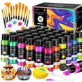 thumbnail image 1 of Set de pintura acrílica POPYOLA, 36 colores, 60 ml, con pinceles y paleta, 1 of 7