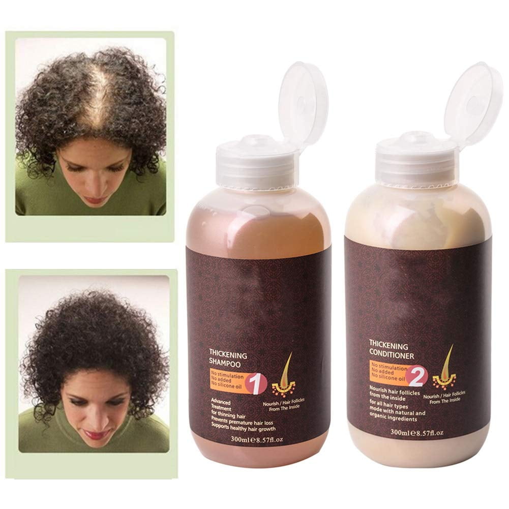 Hair Growth Shampoo, Ginger Shampoo & Conditioner Set Nature Nourishing