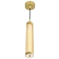 thumbnail image 3 of CWI Lighting Neva Suspension Satinée Dorée Intégrée à DEL de 3 Po, 3 of 8