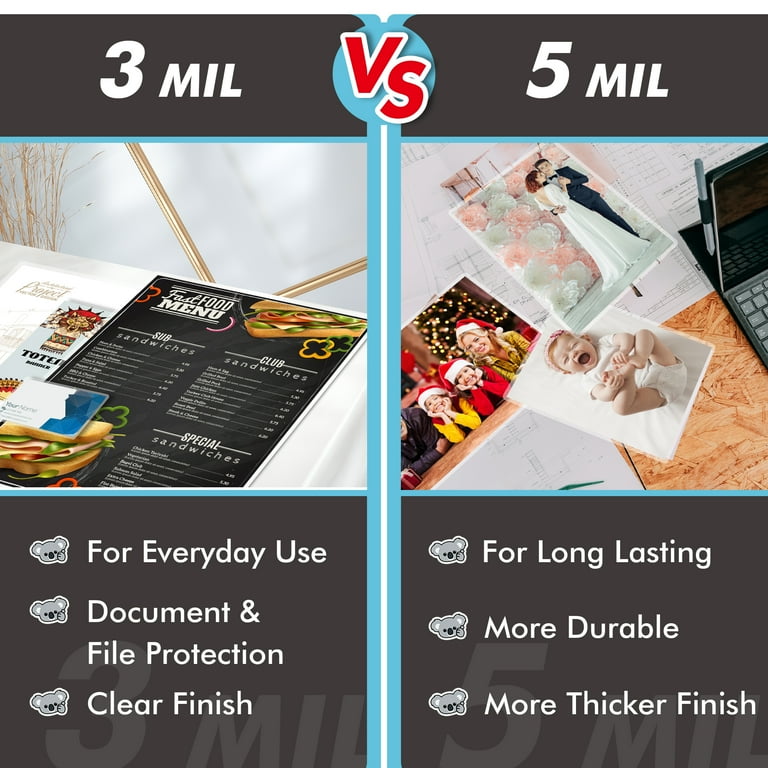 Uinkit Hot Thermal Laminating Pouches 5mil Thick For Extra