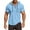 Blue, variant on Men's Slim Fit Short Sleeve Button-Up T-Shirt Lightweight Casual Wear for Daily Use and Relaxation Mens T-Shirts In Outdoor No Sleeves with Pocket Pack