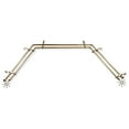 thumbnail image 2 of Aelia 13/16" Double Bay Window curtain rod Adjustable 20"-36", 38"-72" - Antique Brass,(ABay-60-4D), 2 of 4