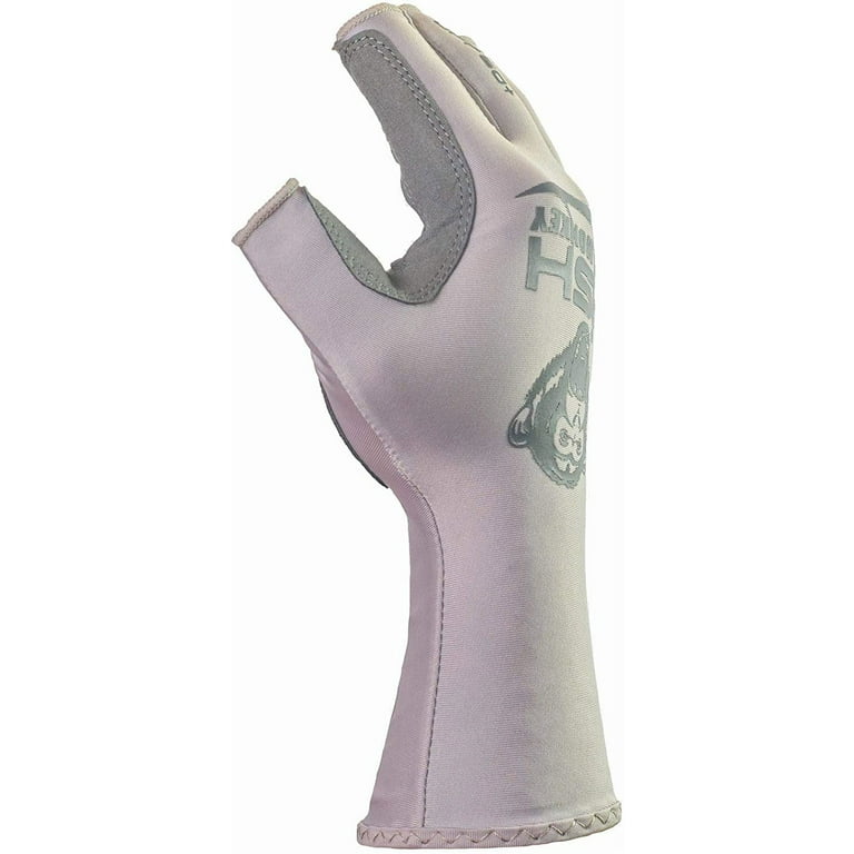 Fish Monkey Gloves Half Finger Guide Glove Light Grey XL FM11