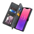 thumbnail image 2 of 1pcs Wallet Case Compatible with IPhone 13/13 Mini/13 Pro/13 Pro Max, 2 in 1 Wallet Protective Flip Cover with Detachable Magnetic Wallet, PU Leather Wallet with Lanyard, 12 Card Slots, 2 of 6