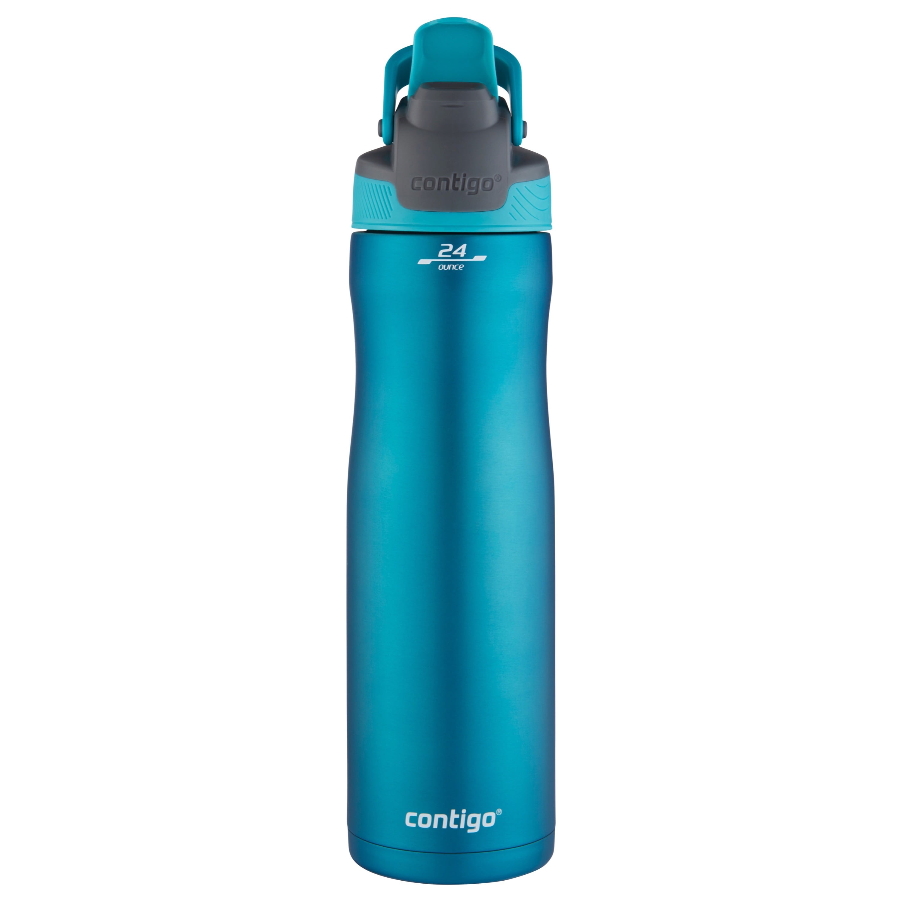 Contigo AUTOSEAL Kangaroo Water Bottle with Storage Compartment 24 oz. Blue 