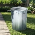 thumbnail image 6 of Plexon 5 Gallon Small Metal Trash Can with Lid Outdoor Galvanized Bucket with Lid 5 Gal Fireplace Ash Bucket for Wood Stove Storage Can for Dog Food Bird Seed Storage Container Rod, 6 of 7