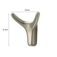 thumbnail image 5 of Dream Lifestyle Beautiful Deer Horn Shape Hanger Hook Modern Style Dual-hook Metal Beautiful Deer Horn Shape Wall Hook for Home, 5 of 8